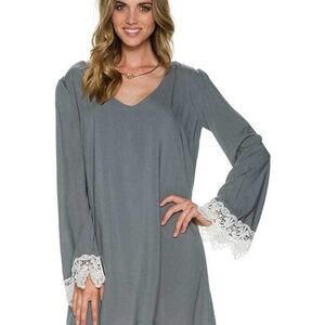 Swell Rosarito Bell Sleeve Crochet Detail Dress